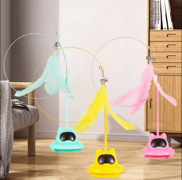 Vaccum Spring Cat Toy for Lazy Cats