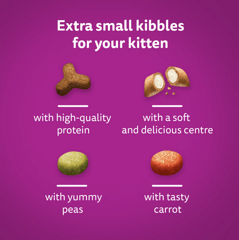 WHISKAS Kitten Dry Food Chicken 2-12 Months 300Grams