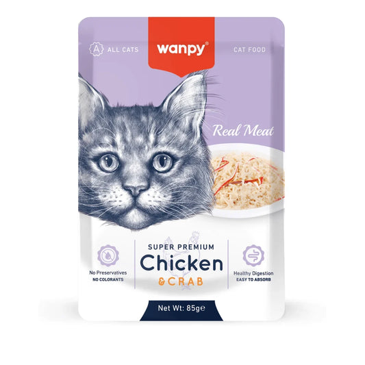 Wanpy Fillet in Jelly Cat Wet Food 85Grams
