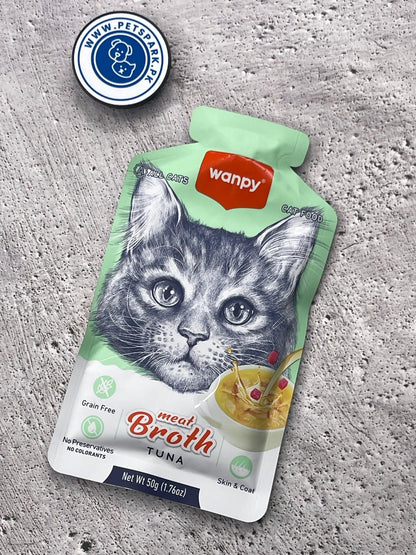 Wanpy Meat Broth Soup for Cats - 50Grams