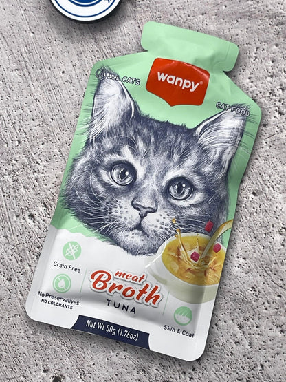 Wanpy Meat Broth Soup for Cats - 50Grams