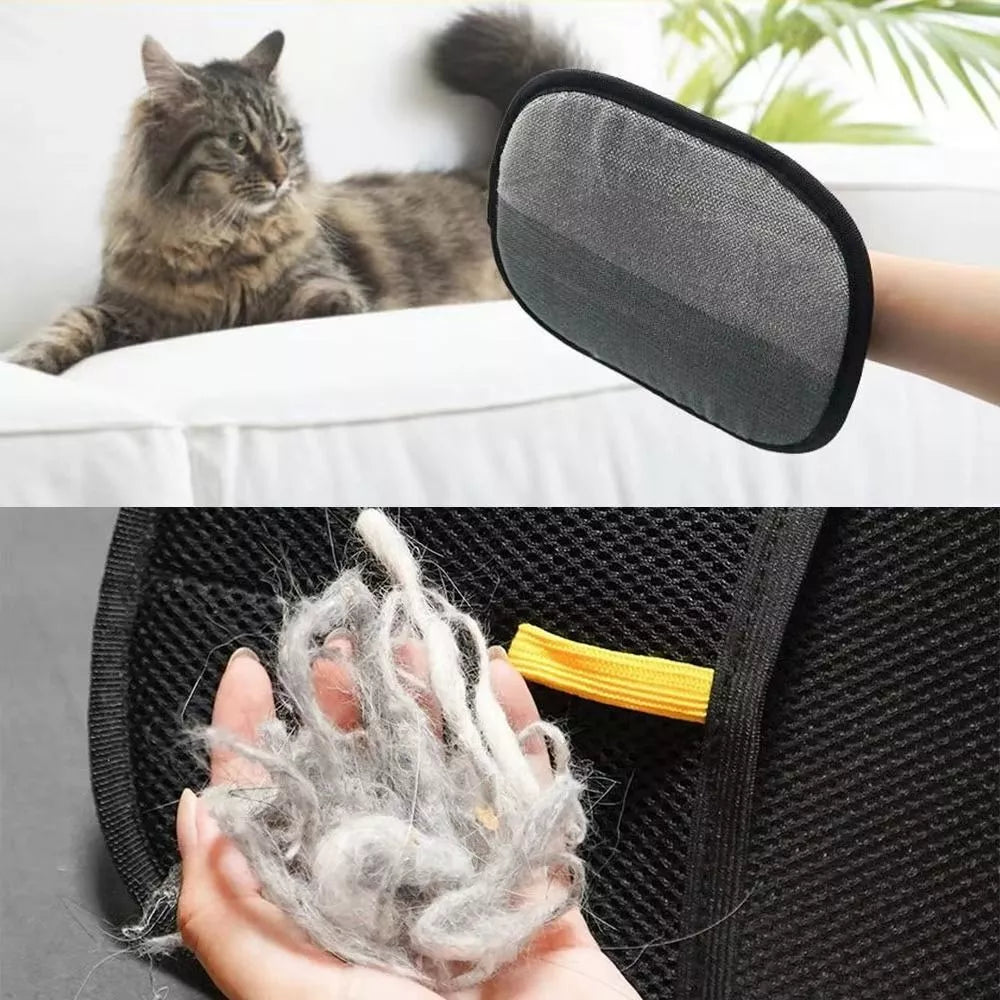 Soft Black Lint Glove for Hair Cleaning
