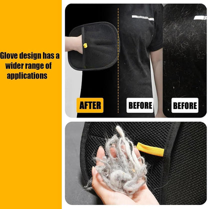 Soft Black Lint Glove for Hair Cleaning
