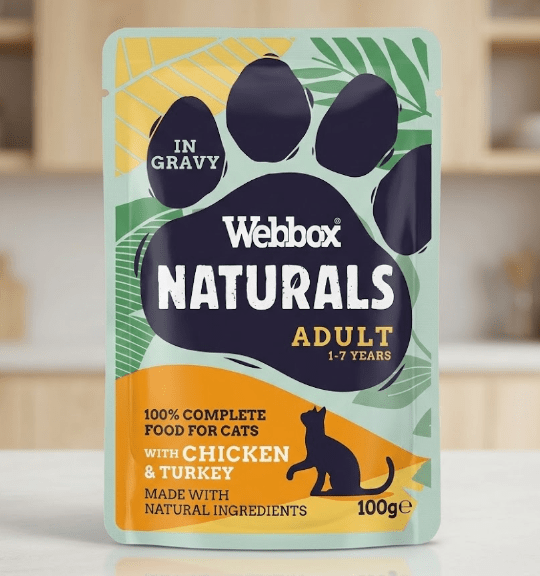 Webbox Naturals Gravy Cat Food 100Grams