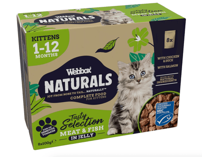 Webbox Naturals Jelly Wet Kitten Food 100Grams