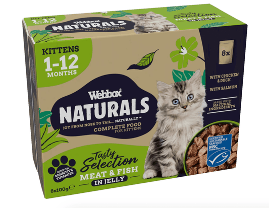 Webbox Naturals Jelly Wet Kitten Food 100Grams