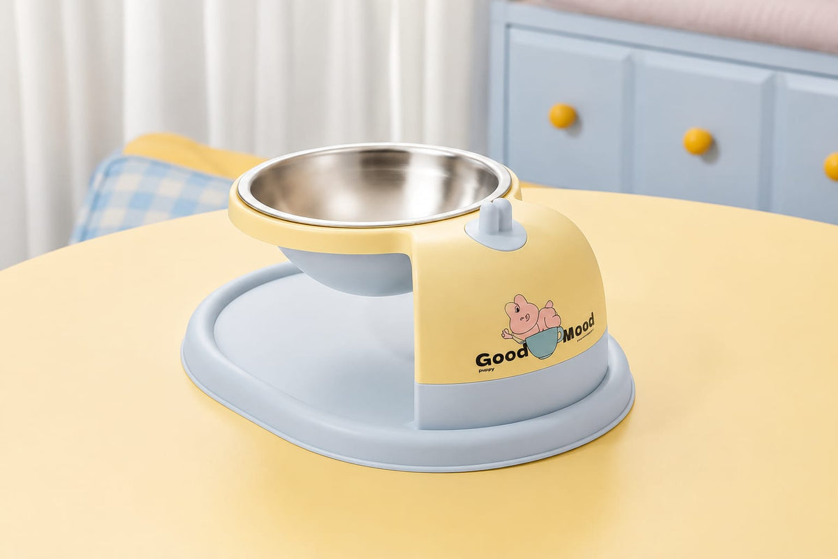 Good Mood 2-in-1 Elevated Stainless Steel Bowl For Food and Water
