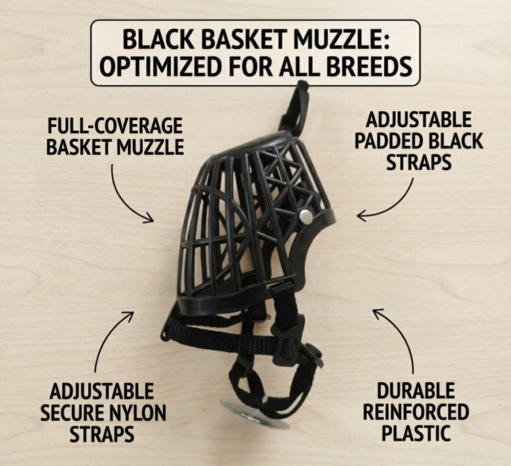 Hound Muzzle for Dogs (Assorted Colors)