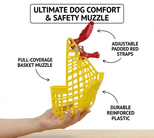 Hound Muzzle for Dogs (Assorted Colors)