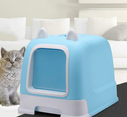 Splashproof Closed Cat Litter Box