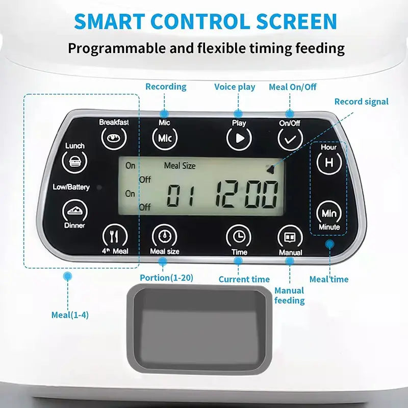 Wifi Automatic Pet Food Feeder - 3.5L