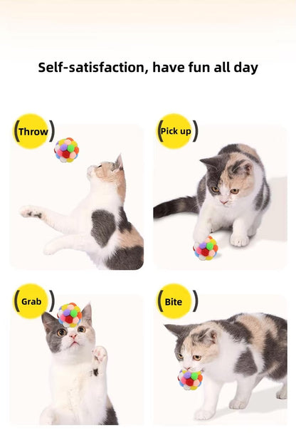 Wool Squeaky Colorful Interactive Toy for your Cat