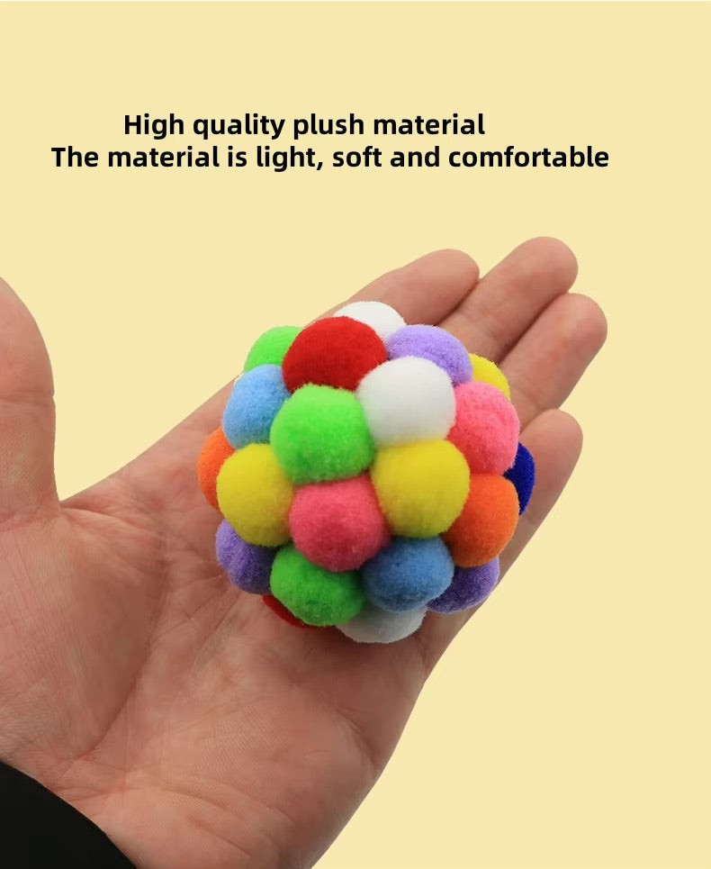 Wool Squeaky Colorful Interactive Toy for your Cat