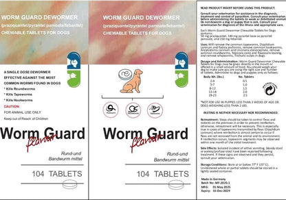 Wormguard Plus for Puppies and Dogs (Original) (01 Tablet)