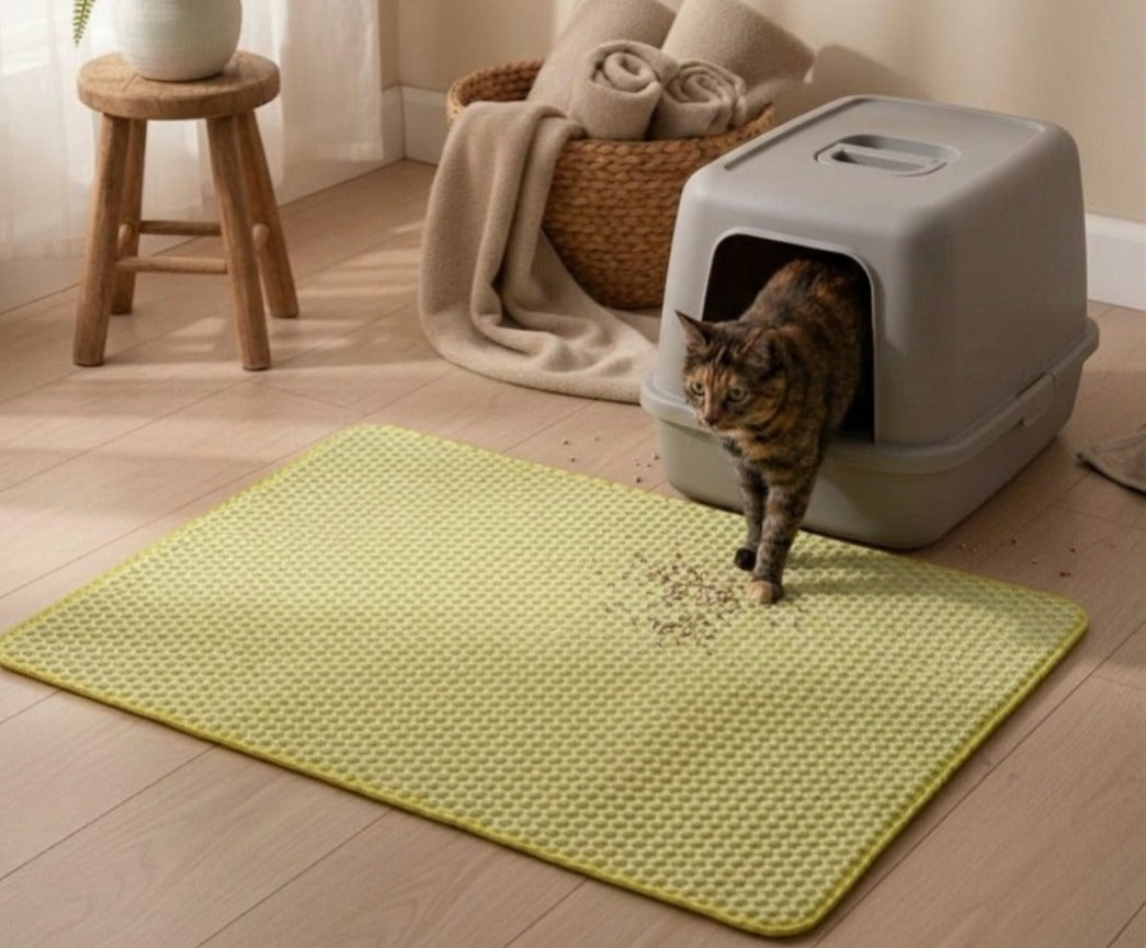 XL Durable Double Layer Scratching Cat Litter Mat
