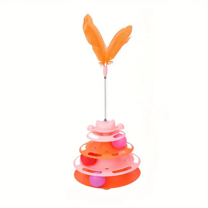 3-Layer Space Tower With Feather Stick